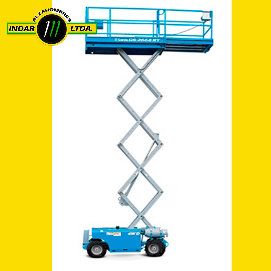 PLATAFORMA DE TIJERA DIESEL Genie GS 2668 RT  4x4  9.92mt